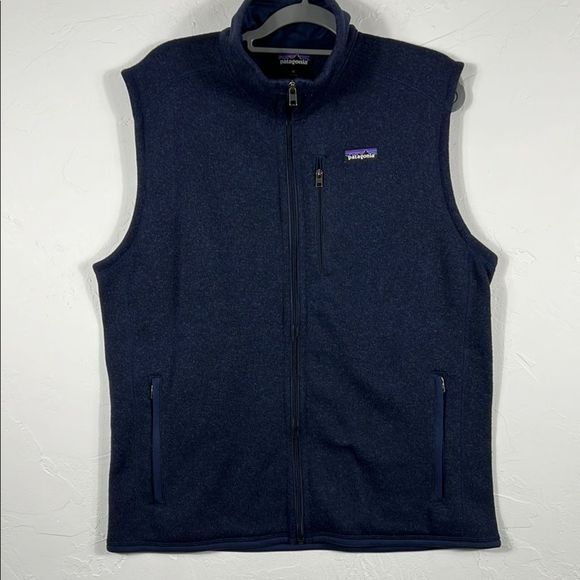 🔥 PATAGONIA BETTER SWEATER SHERPA FLEECE VEST Navy Men’s XL - PERFECT Condition - Picture 1 of 10